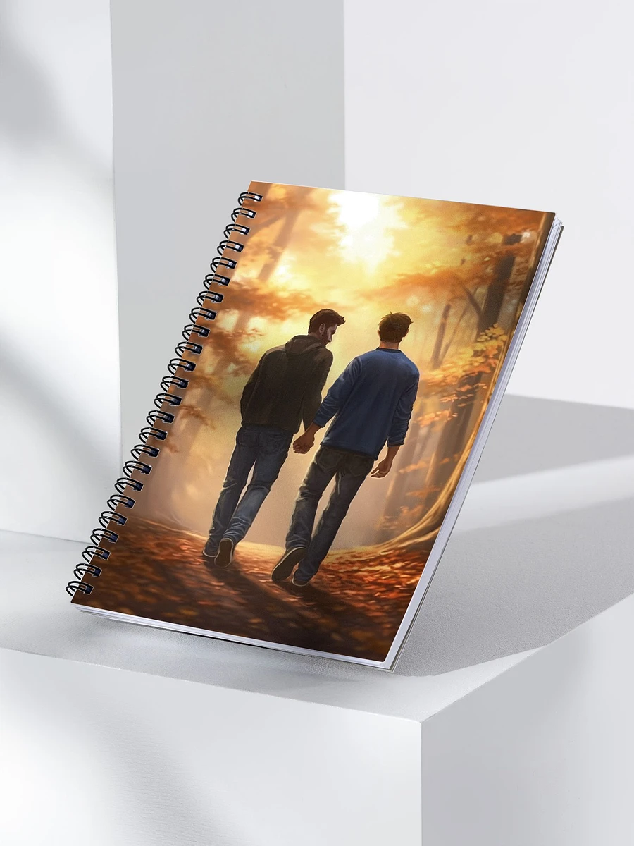 Fall Romance - Gay Couple Spiral Notebook product image (3)