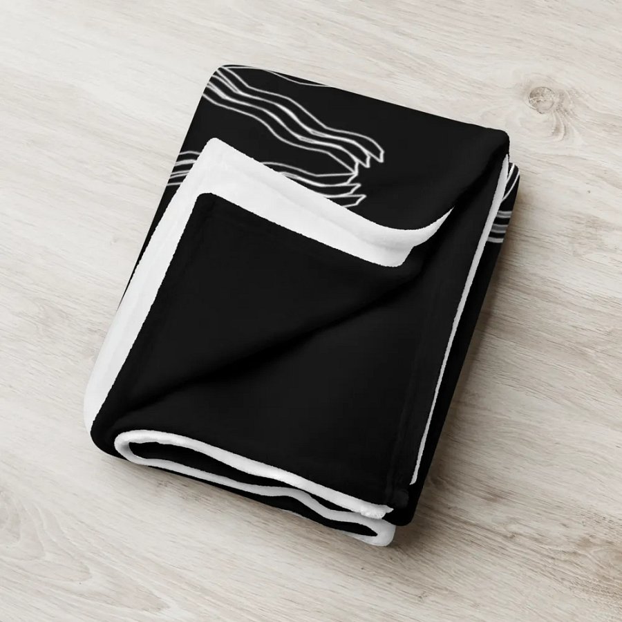 Winners Never Quit and Quitters Never Win - Black - Throw Blanket product image (6)
