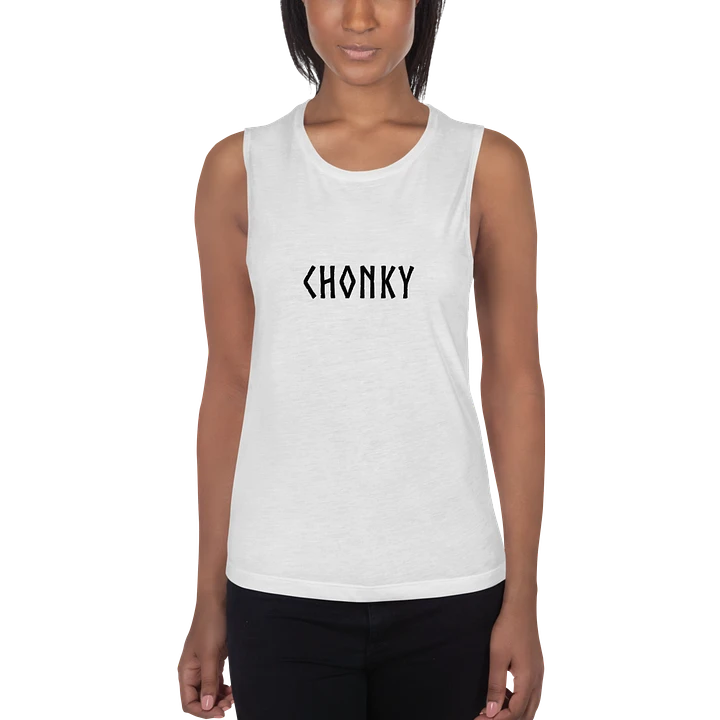 CHONKY - Tank Top Women Black Print product image (6)