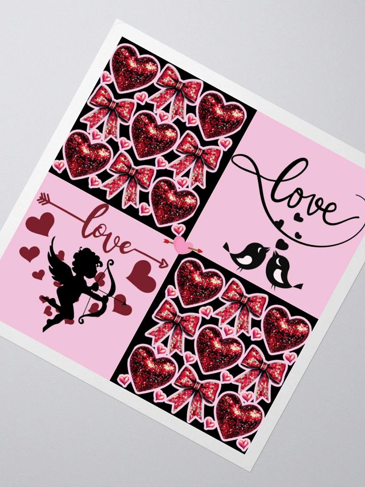 Lovebird Valentine's Kiss Cut Stickers product image (6)