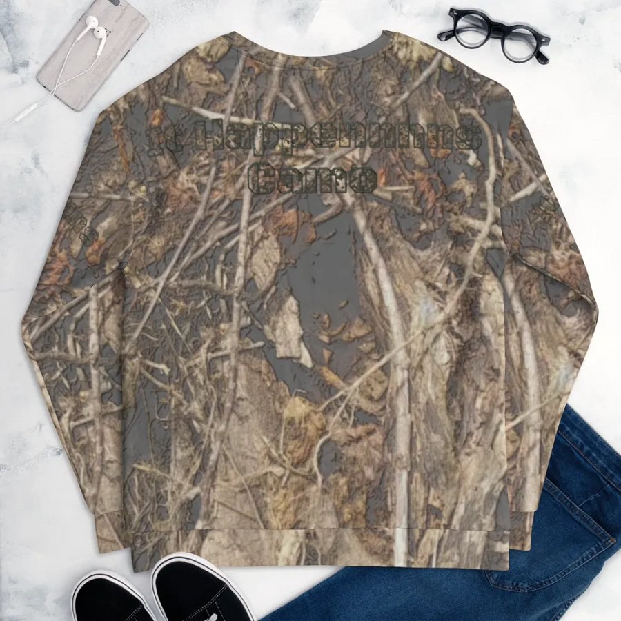 Recycled Unisex Sweatshirt - Dead Split - It Happennnns Camo product image (9)