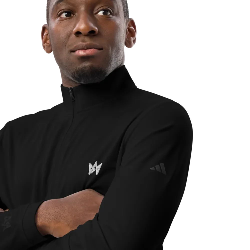 CSG x Adidas Lightweight Quarter-Zip Golf Pullover - (Unisex) Black product image (7)