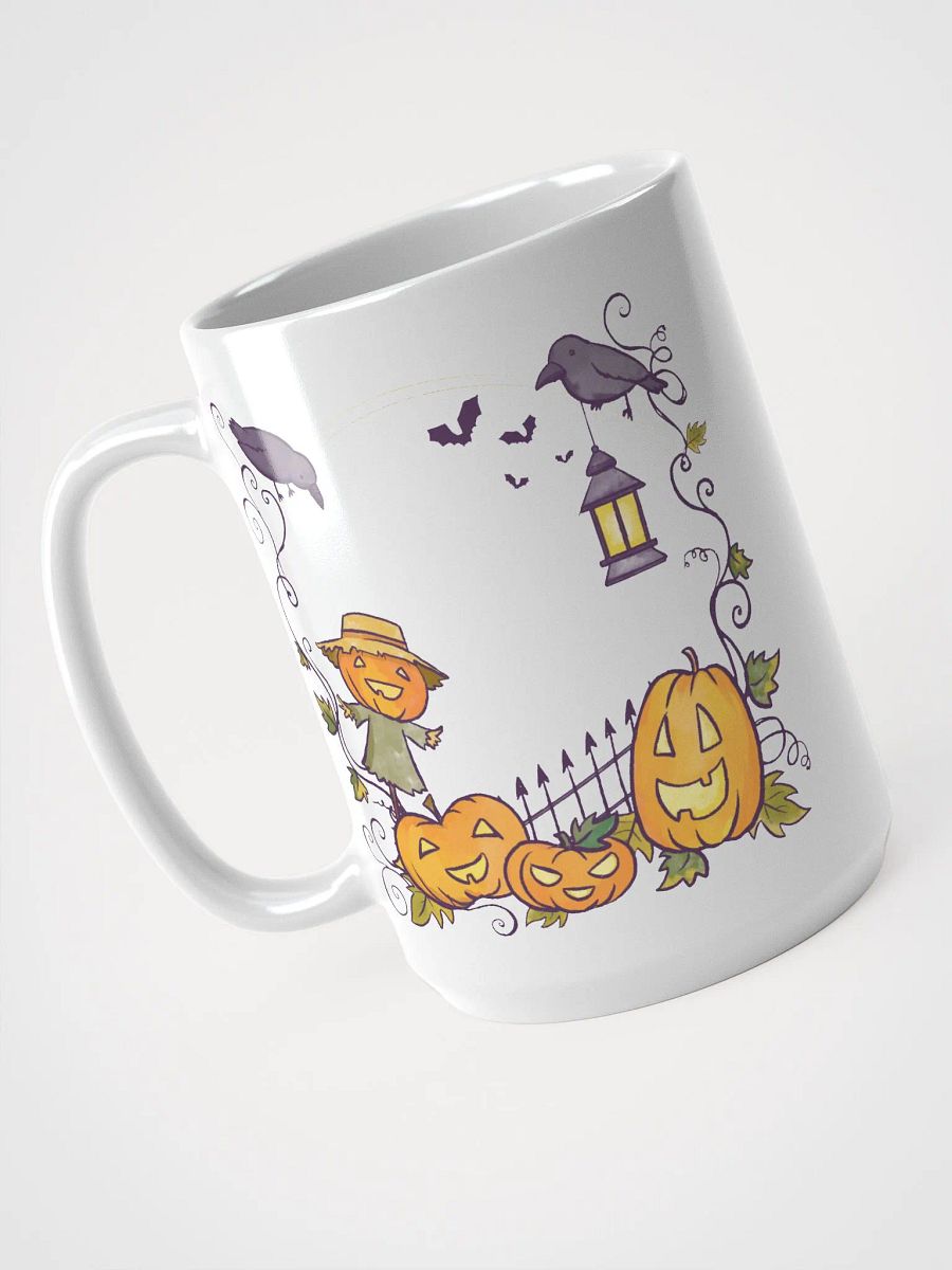 Halloween Season Colorful Pattern White Shiny Mug product image (3)