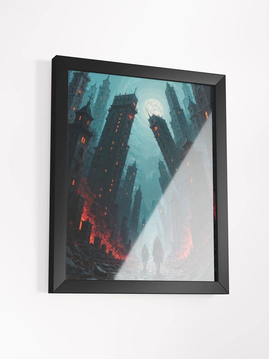 Moonlit Gothic Dystopia Framed Print product image (9)