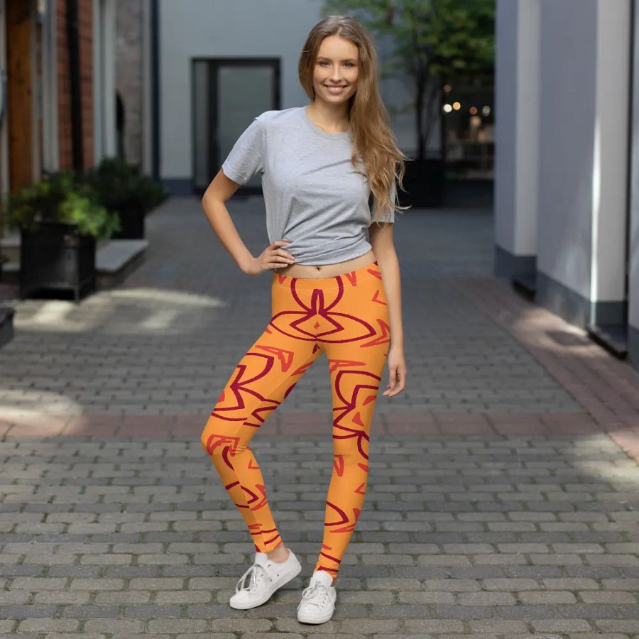 Retro Floral Fusion All-Over Leggings product image (7)