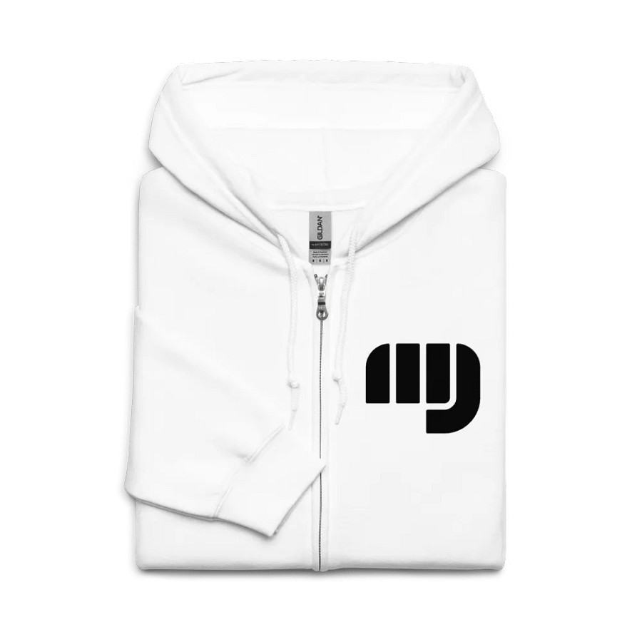 MJ'S UNI-S3X ZIP H00DI3 WHIT3 product image (7)