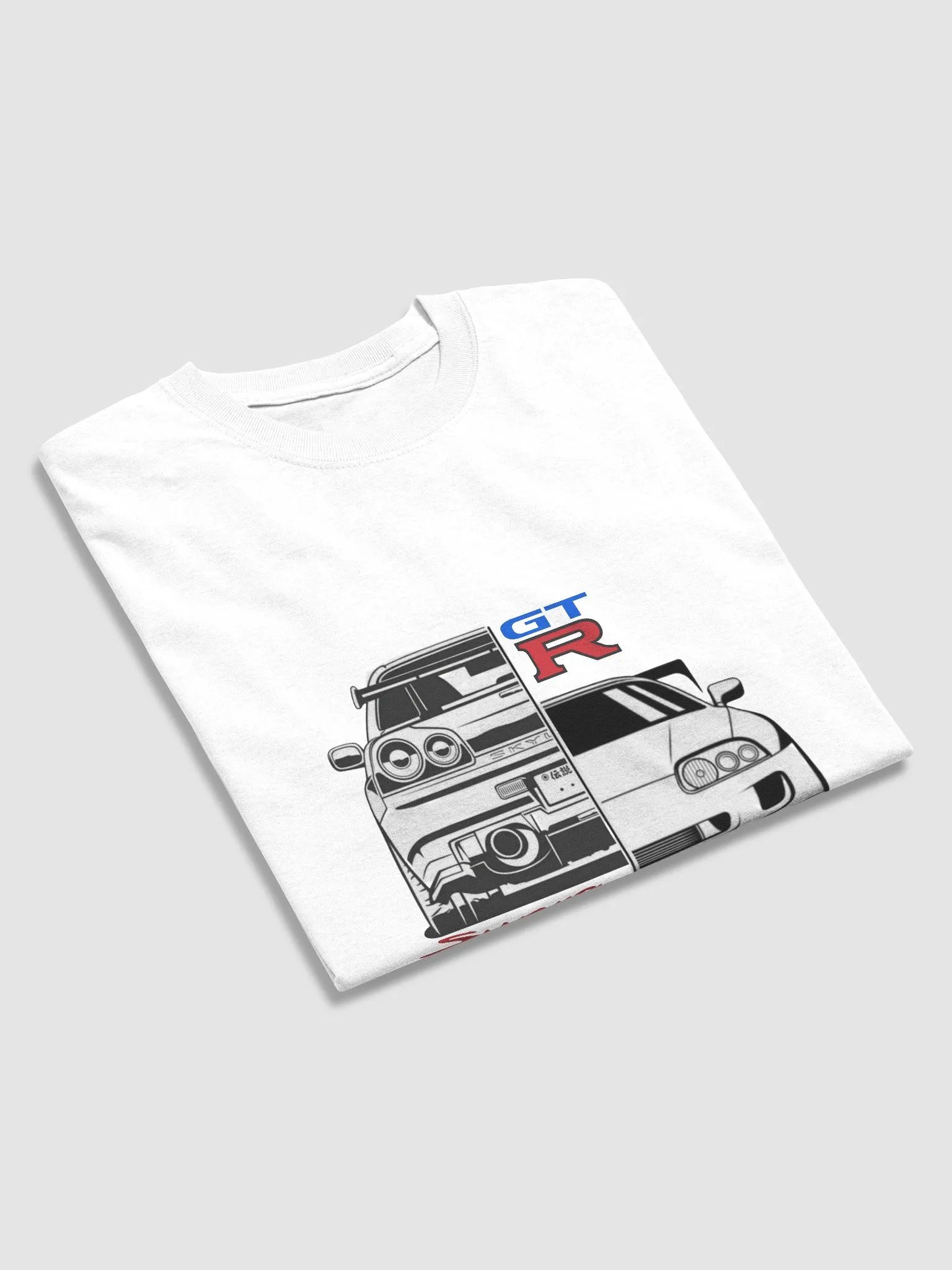 GTR R34 and Toyota Supra T-shirt product image (62)