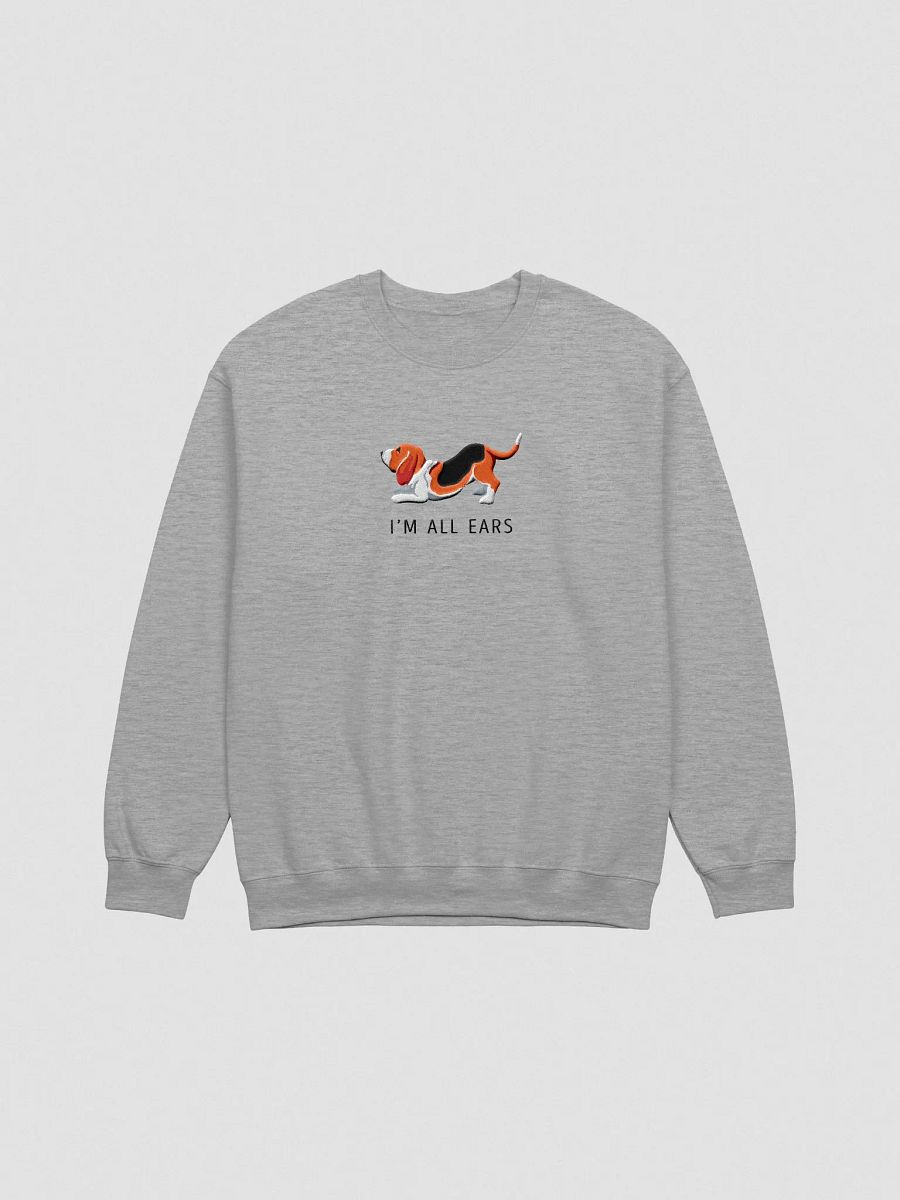 I'm All Ears Sweatshirt (Embroidered) of a Basset Hound product image (4)