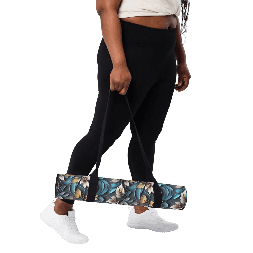 Yoga Mat - Sculpted Floral Pattern product image (11)