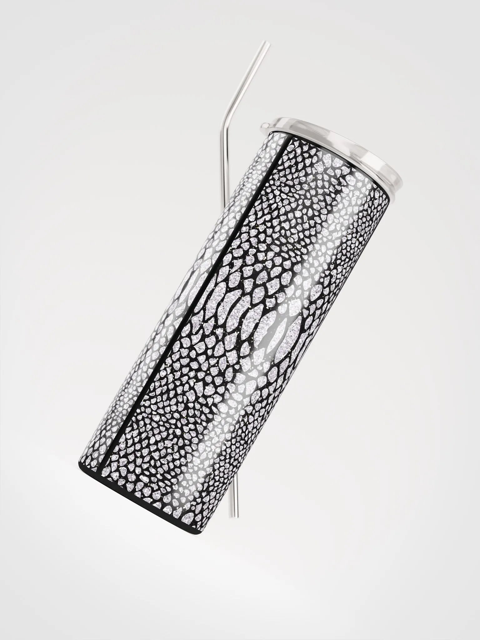 Embrace Exotic Elegance with our Snake Skin Stainless Steel Tumbler | Eco-Friendly 20 oz Tumbler with Reusable Straw product image (4)