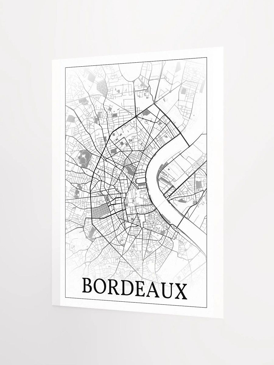 Bordeaux, France, city map print product image (7)