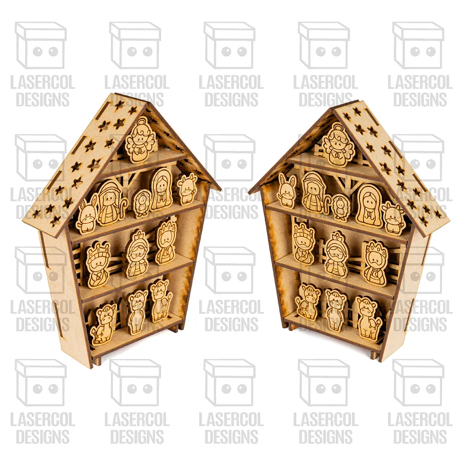 Nativity Scene (4 Sizes) - Christmas Files - Laser Cut Files product image (10)