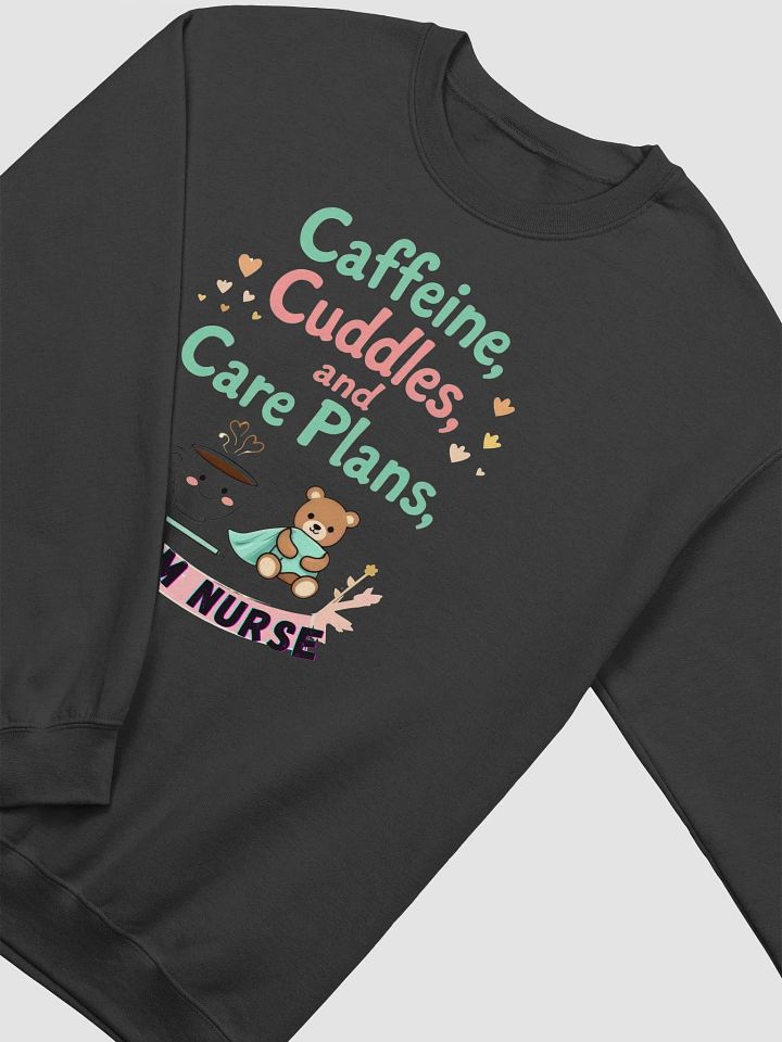 mom nurse,Caffeine & Cuddles Cozy Crewneck product image (20)