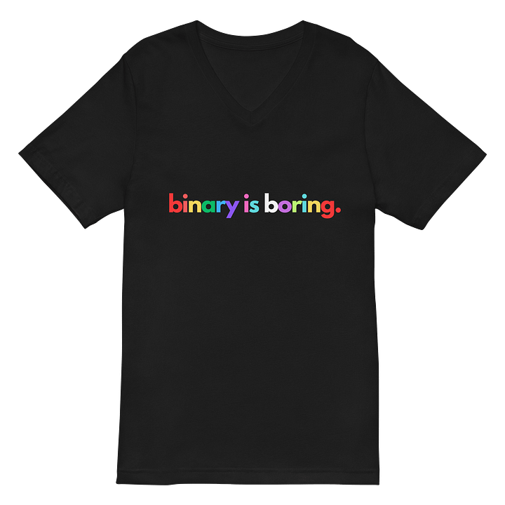 Binary Is Boring V-Neck Tee product image (2)
