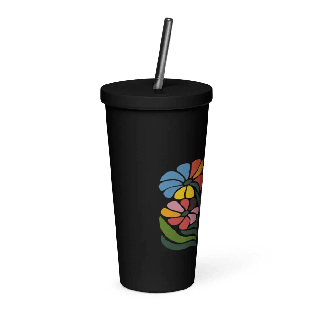 Pink Tropical Flower Travel Mug product image (4)