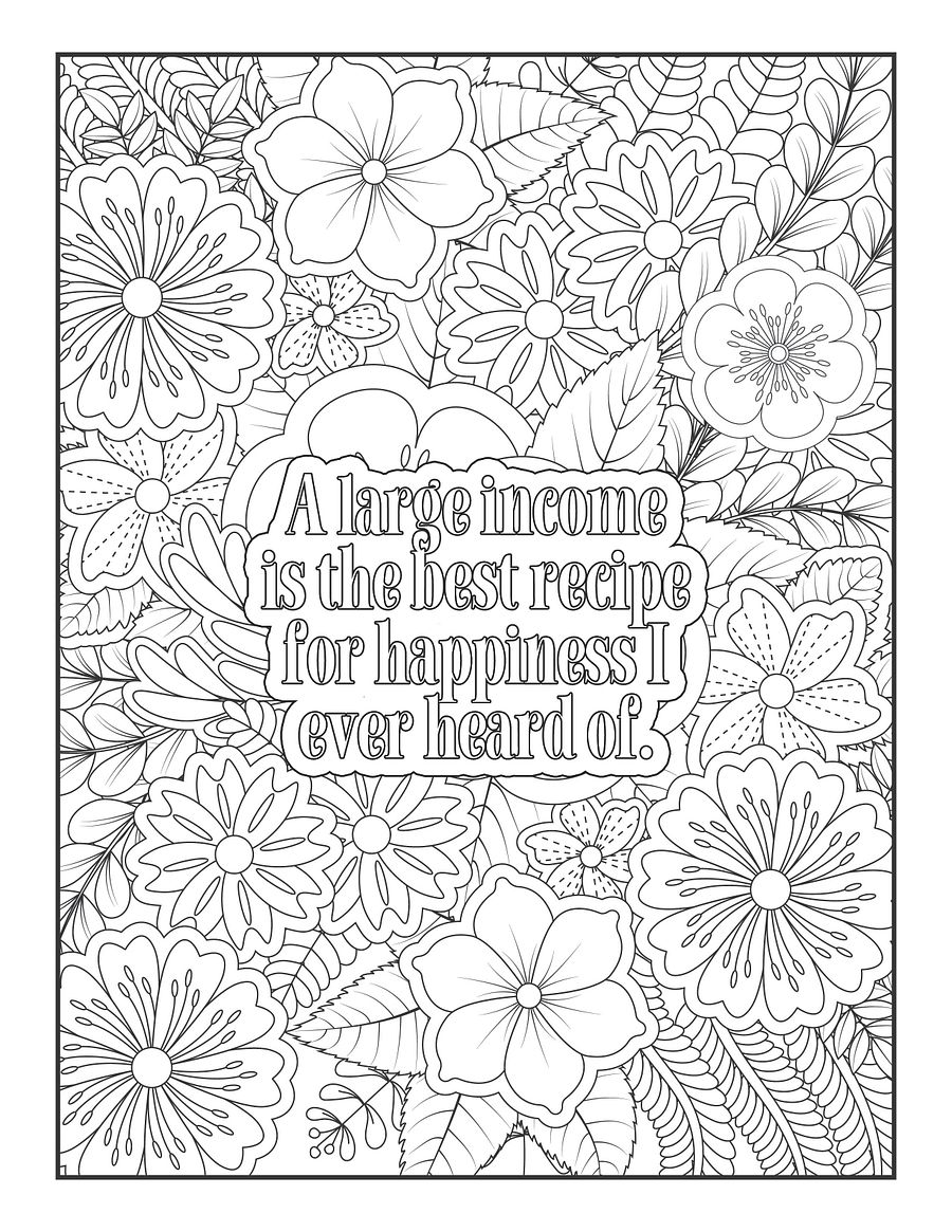 Art and Austen Coloring Book | Jane Austen Fans | Janeites | Jane Austen Quotes | Pride & Prejudice | Emma | Persuasion | Mansfield Park product image (2)