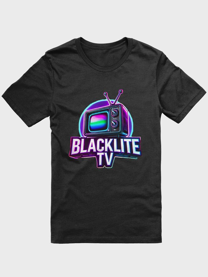 BlackLite TV Retro Neon Glow Retro TV T-Shirt product image (1)
