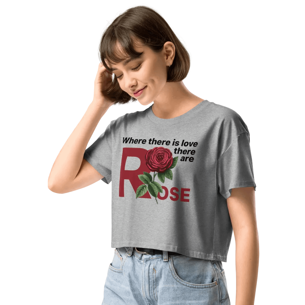 BUIII: Where there is love, there are rose Crop Tops product image (10)