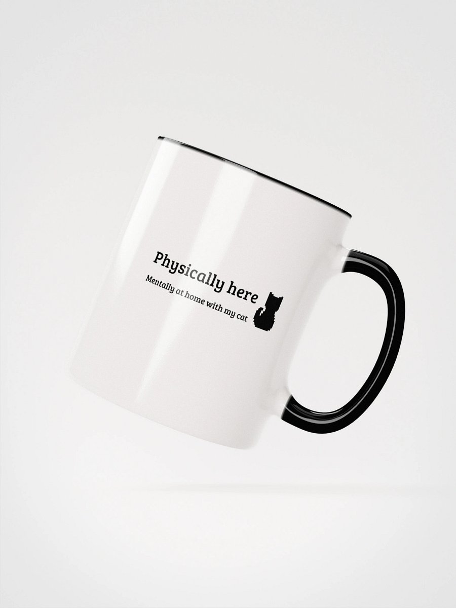 Mug: 'Physically here, Mentally at home with my cat' product image (19)