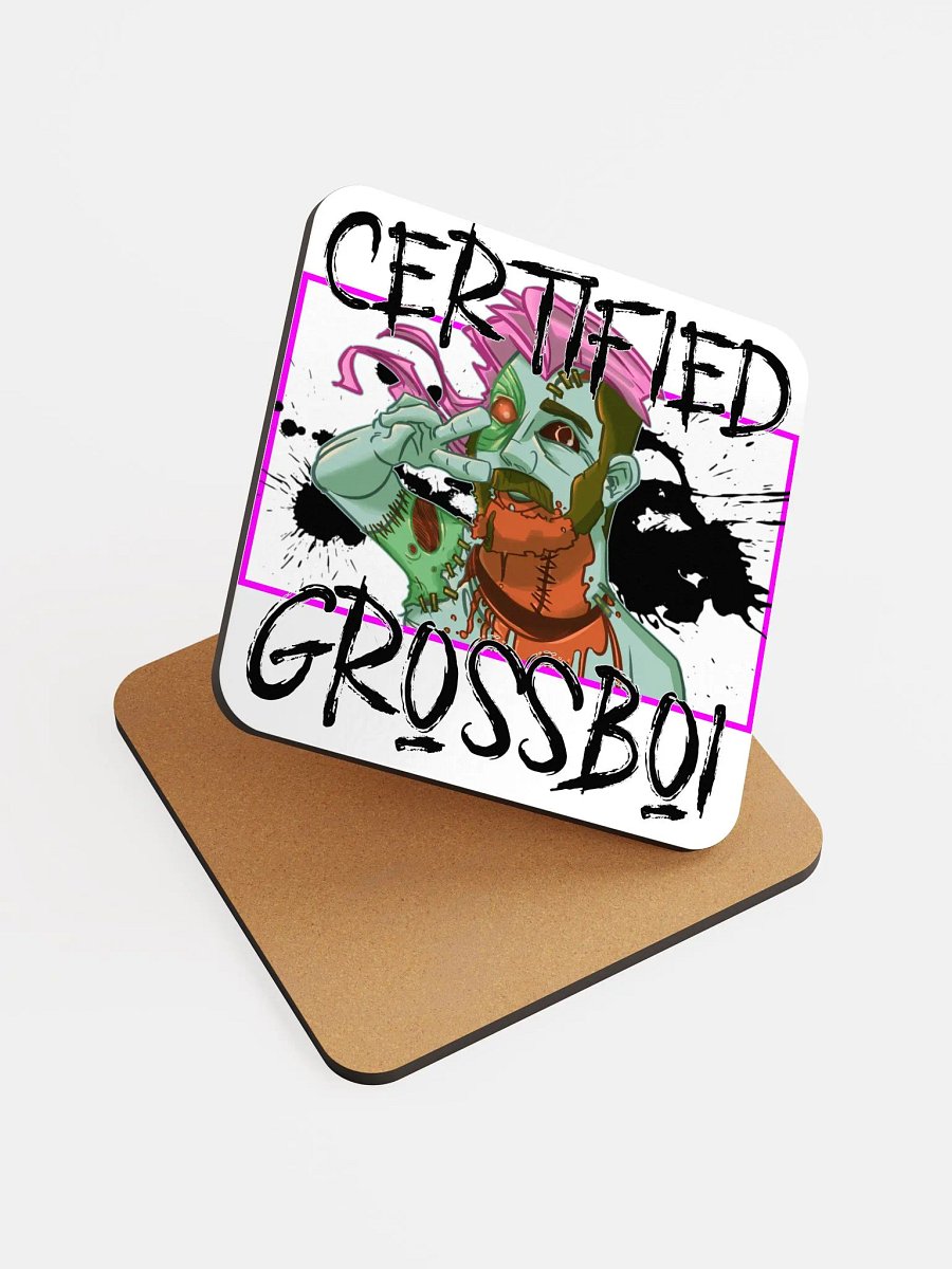 Certified Grossboi Glossy Cork Coaster product image (3)