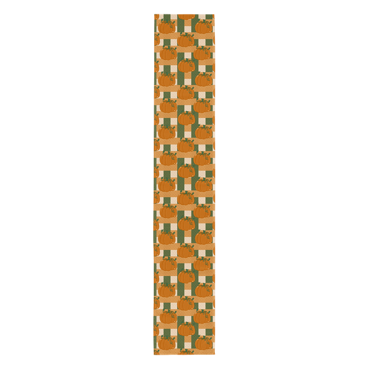 Pumpkin Plaid Pattern Table Runner product image (2)