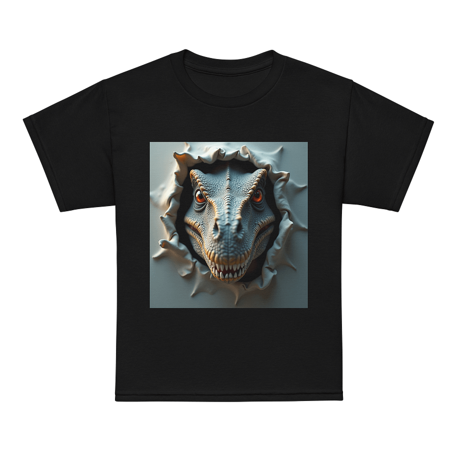 Ferocious Raptor Breakthrough – 3D Dinosaur Illusion Design product image (5)