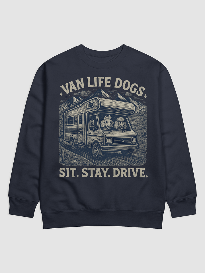 Van Life Dogs Sweater - Motorhome Travel Sweatshirt - Road Trip Wear product image (1)