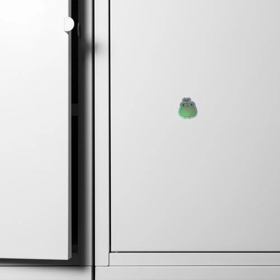 holographic frog sticker product image (6)