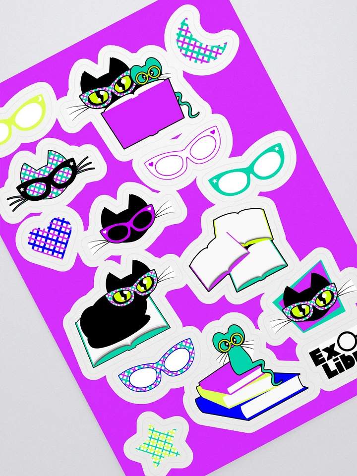 Cat Eye Glasses Sticker Sheet product image (1)