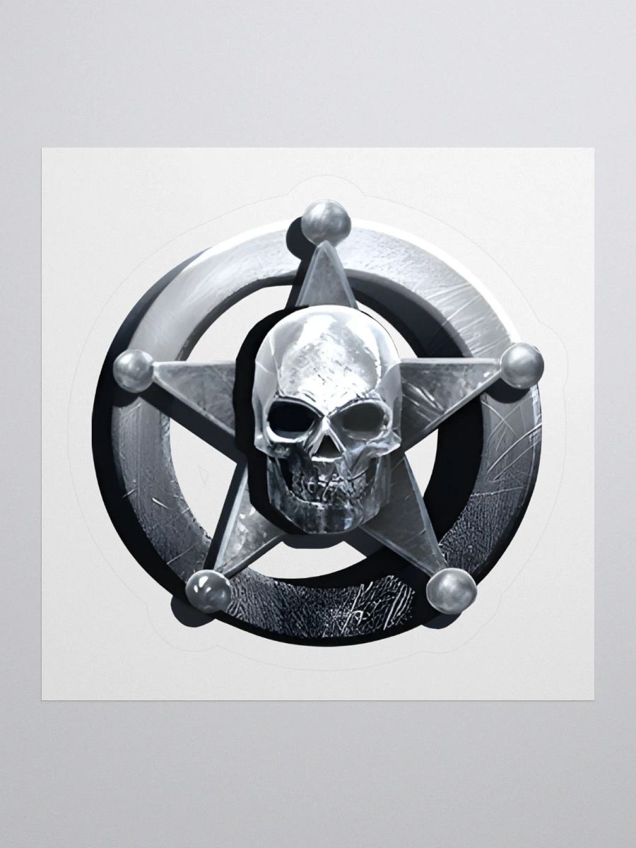 B.S.S.O. Skull & Badge Kiss Cut Sticker product image (2)
