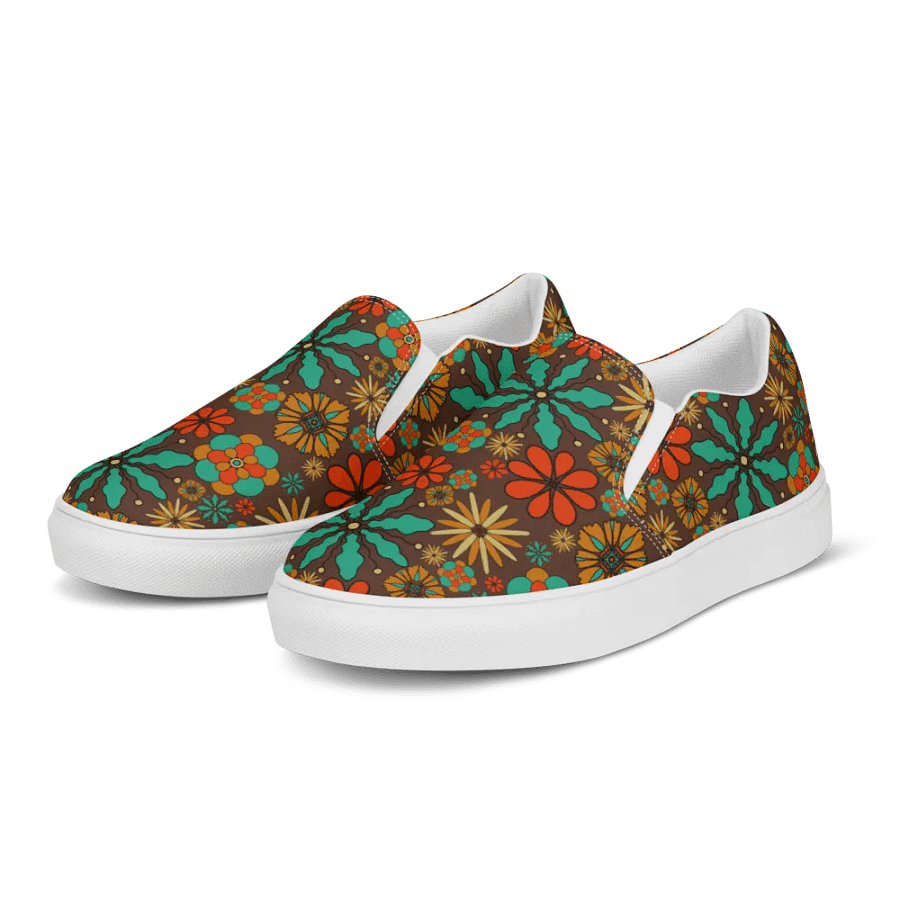 Retro Inspired Floral Canvas Shoes product image (7)