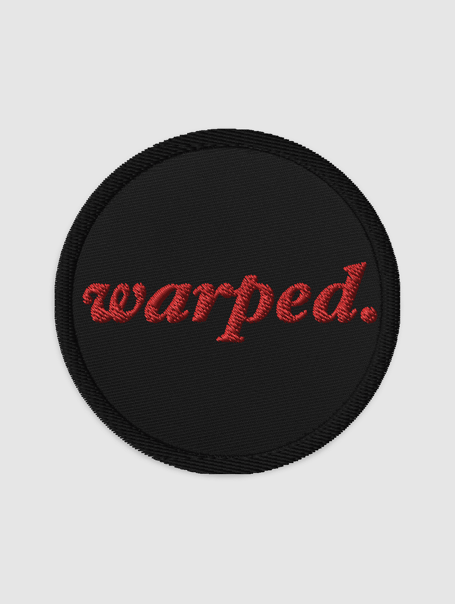 Embroidered Warped Road patch product image (1)