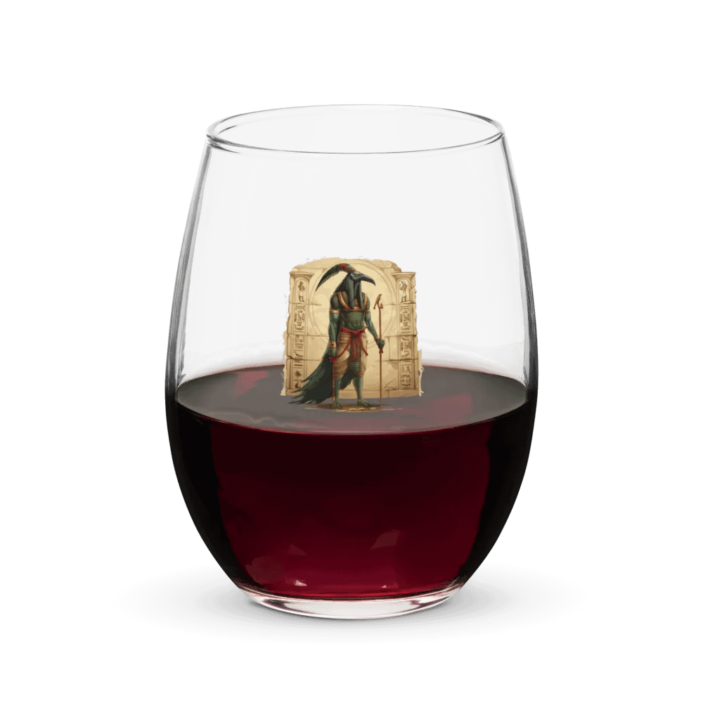 Thoth - The Egyptian God of Wisdom Stemless Water / Wine Glass product image (5)