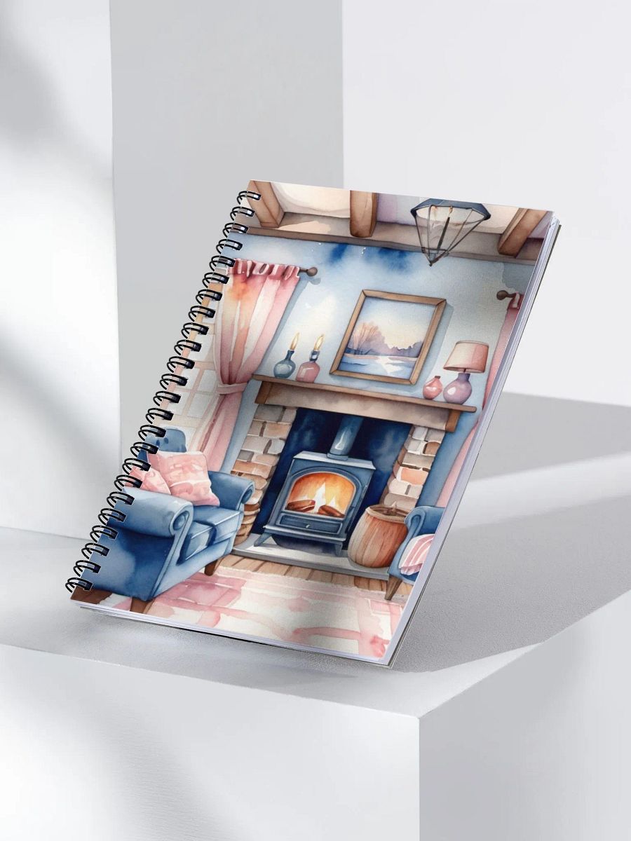 Cozy Interior Watercolor Spiral Notebook product image (3)
