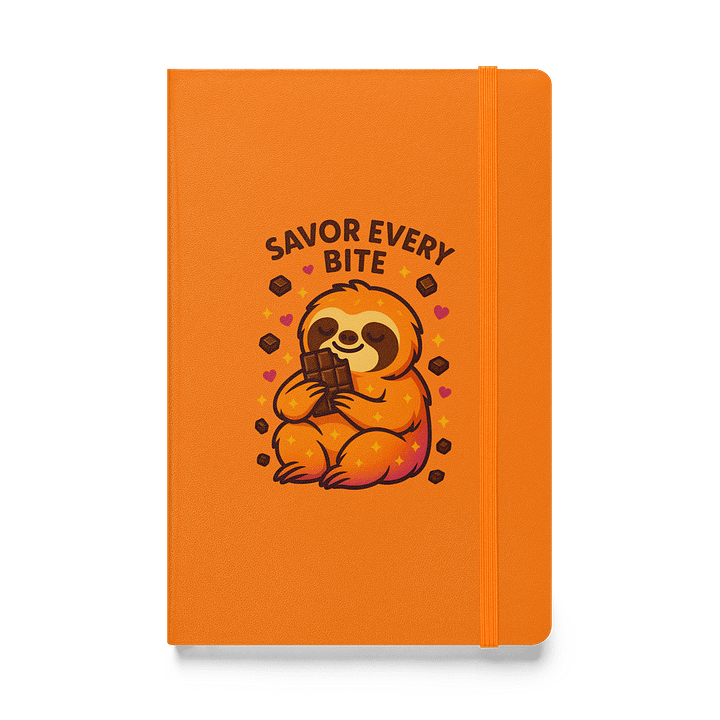 Savor Every Bite – Funny Sloth Chocolate Journal | Sloths Having Snacks Collection product image (1)
