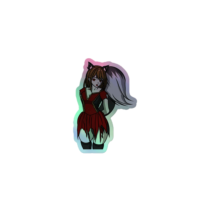 DirtyFlirtyBigBadWolfie Holographic Sticker product image (1)