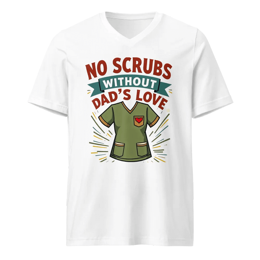 Dad's Love Scrub v-neck Tee product image (5)