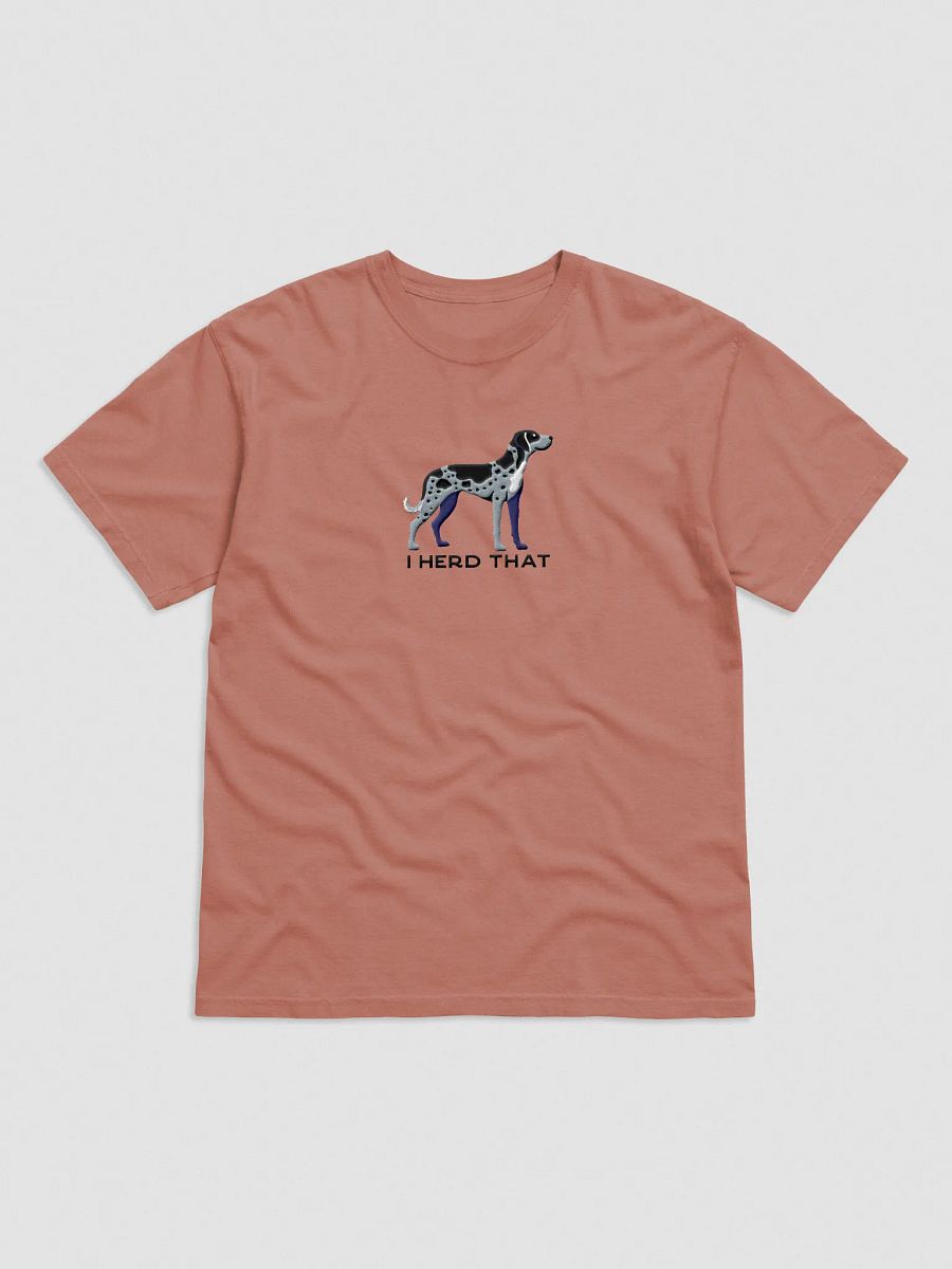 I Herd That T-Shirt(Embroidered) of a Catahoula Leopard Dog(Blue Leopard) product image (17)