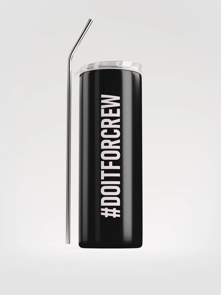 20 oz #DOITFORCREW - High End Travel Tumbler- Black product image (1)