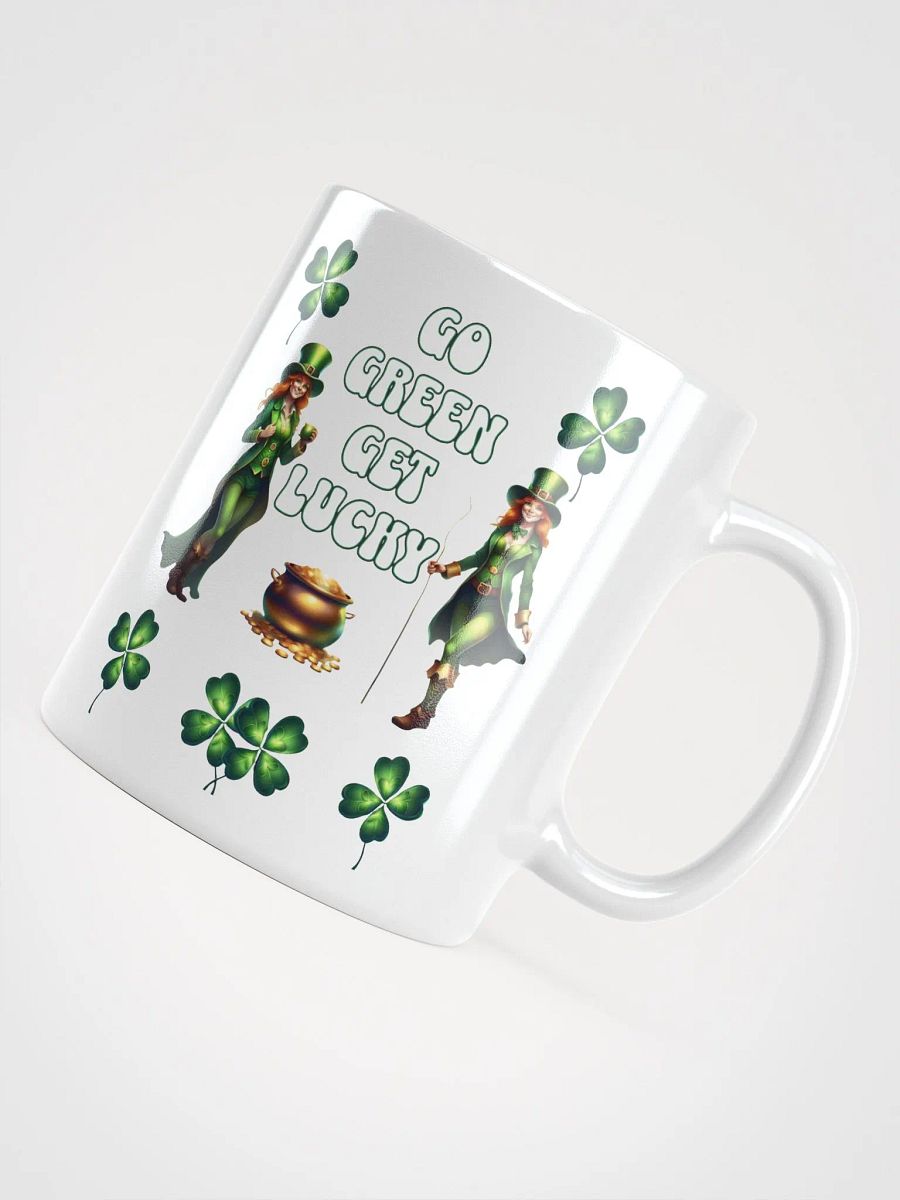 Go Green Get Lucky - St. Patrick's Day White Mug product image (7)