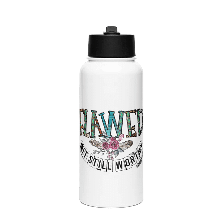 Flawed But Still Worthy - Stainless Steel Sports Water Bottle product image (1)