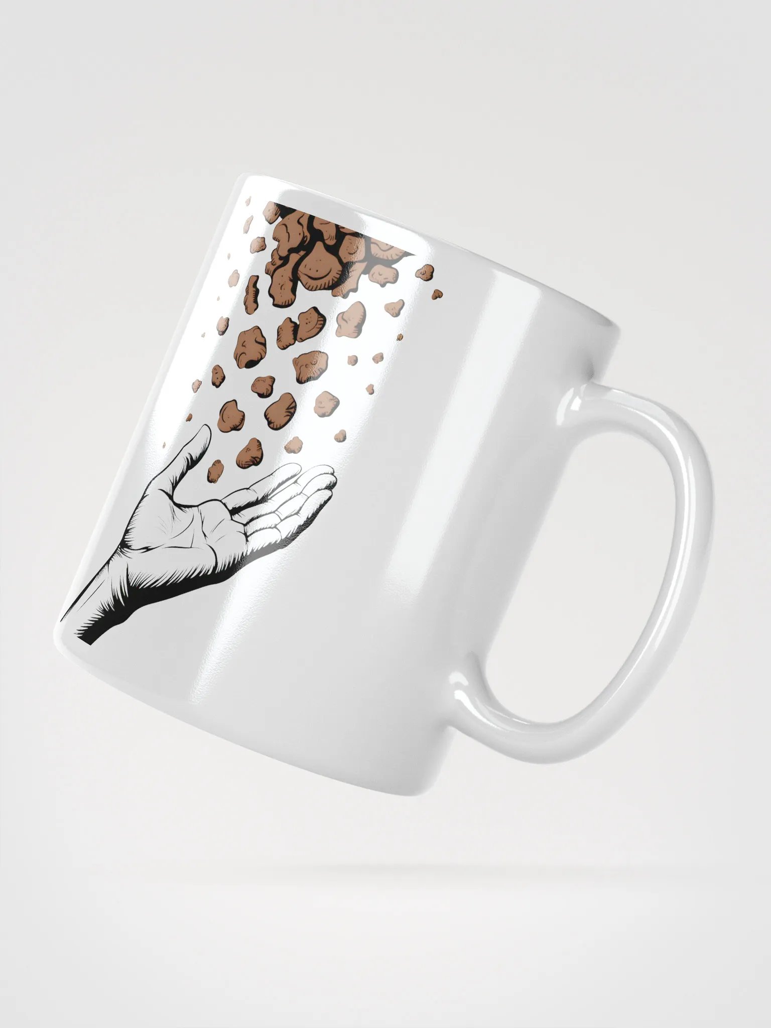 Cookie Shower Hand Mug | Funny Food Mug product image (2)