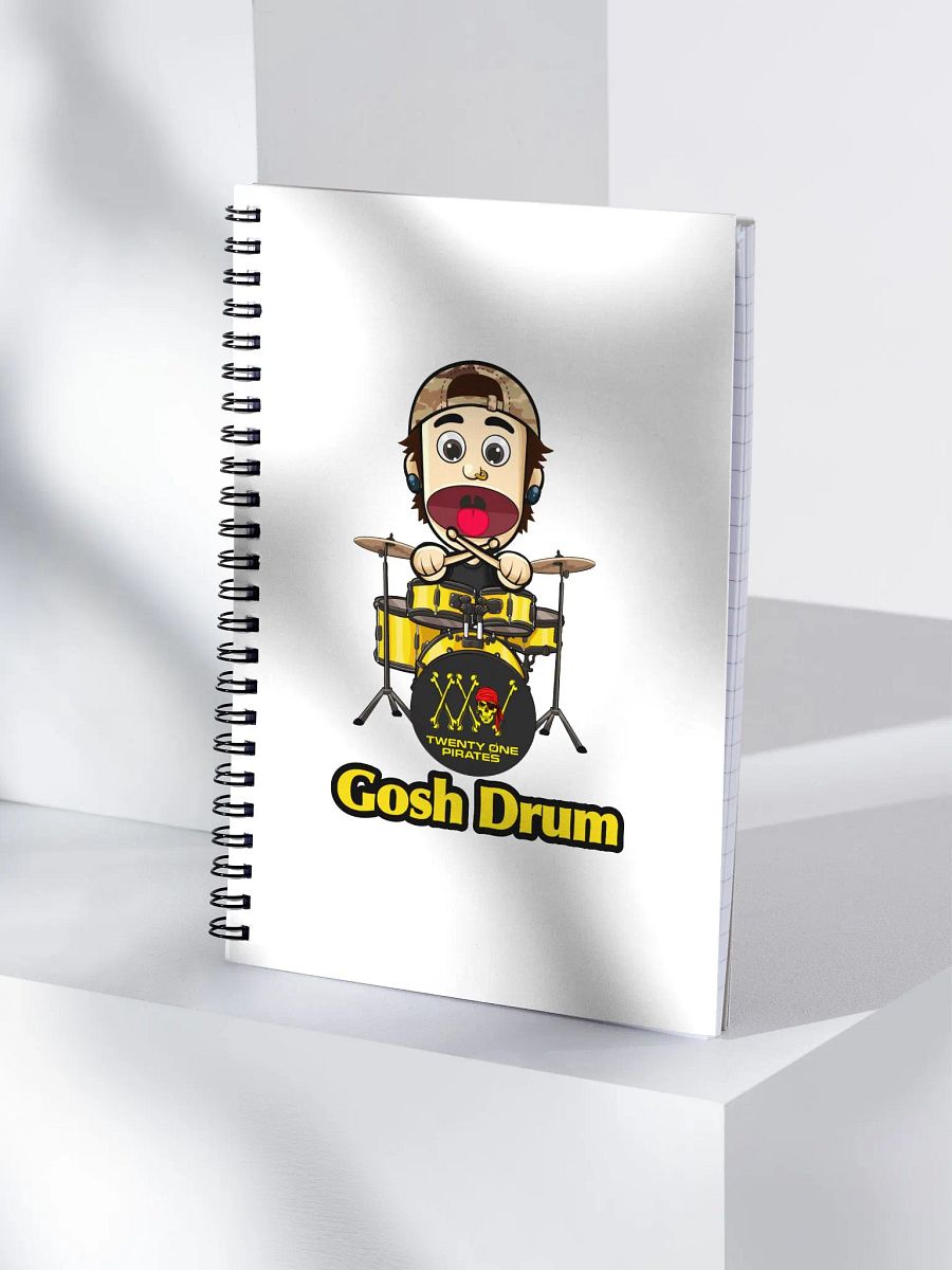 Gosh Drum Spiral Notebook product image (3)