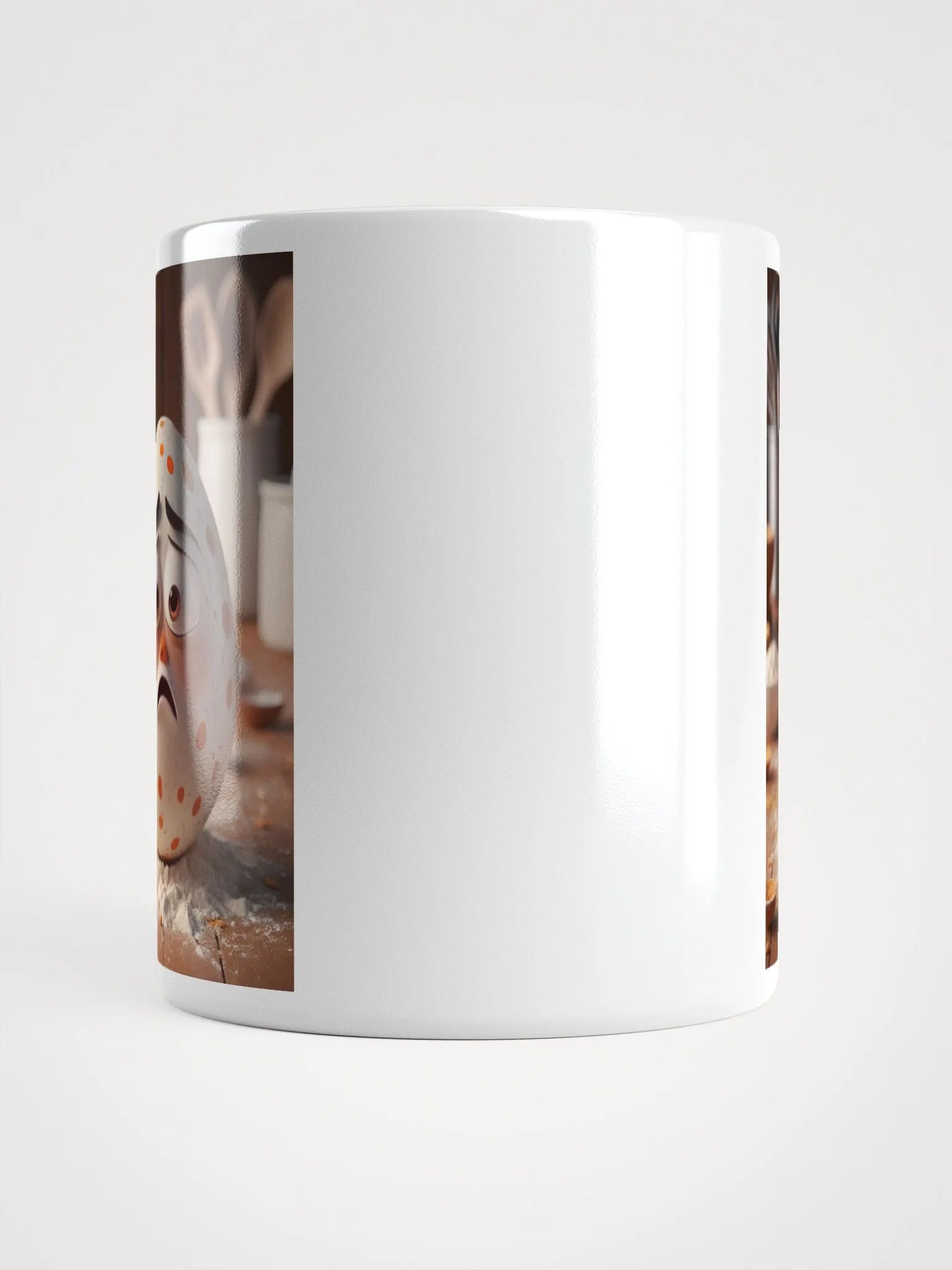 Morning Coffee Eggxiety White Glossy Mug product image (15)