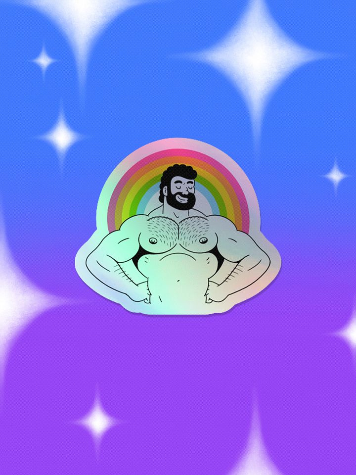 Rainbow Pride Holo Sticker product image (1)
