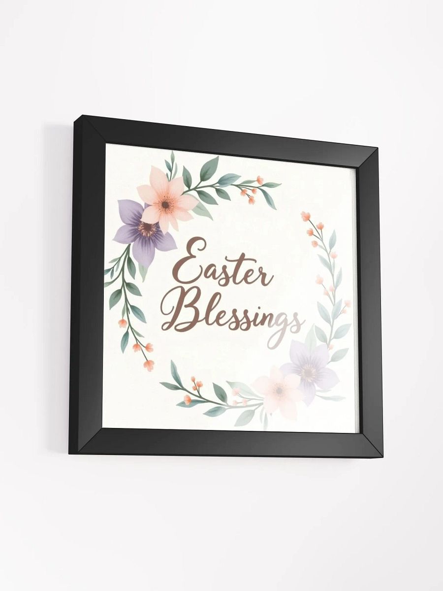 Elegant Easter Blessings Floral Poster product image (3)