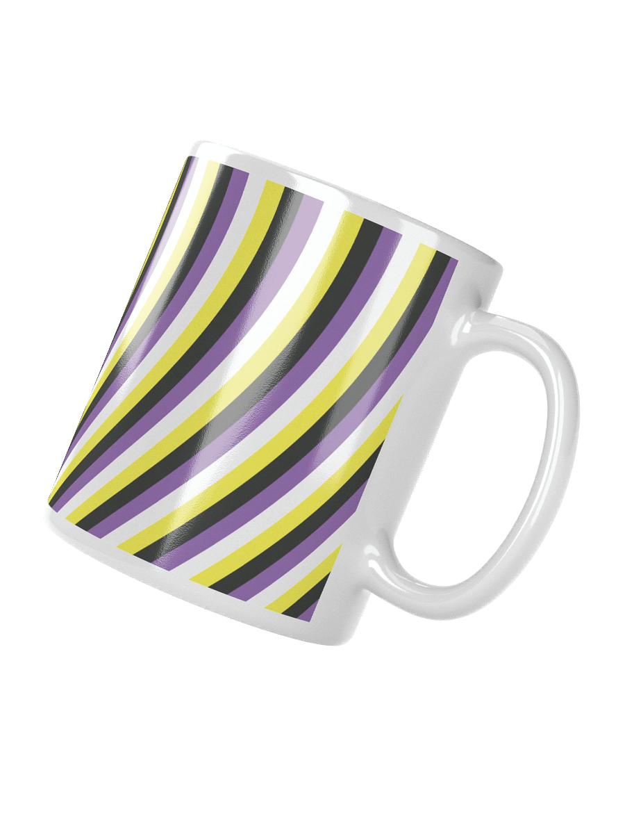 Non-binary Pride Hearts Mug (Right-handed) product image (3)