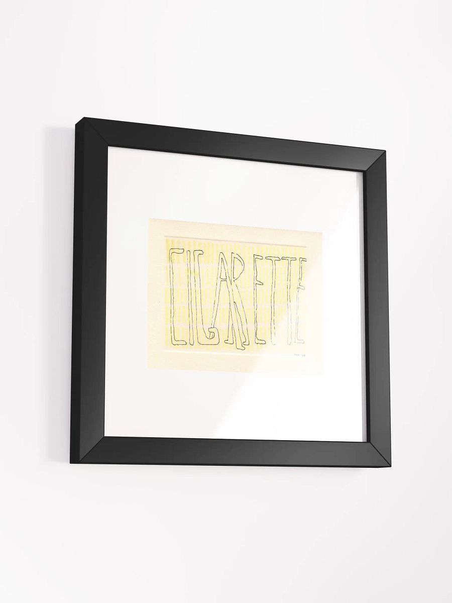 Cigarette Panel Card Print Framed product image (3)