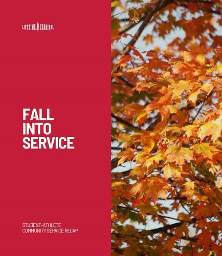 Our #LifetimeCardinal student-athletes have been hard at work, not just in their sports, but also through meaningful communit...
