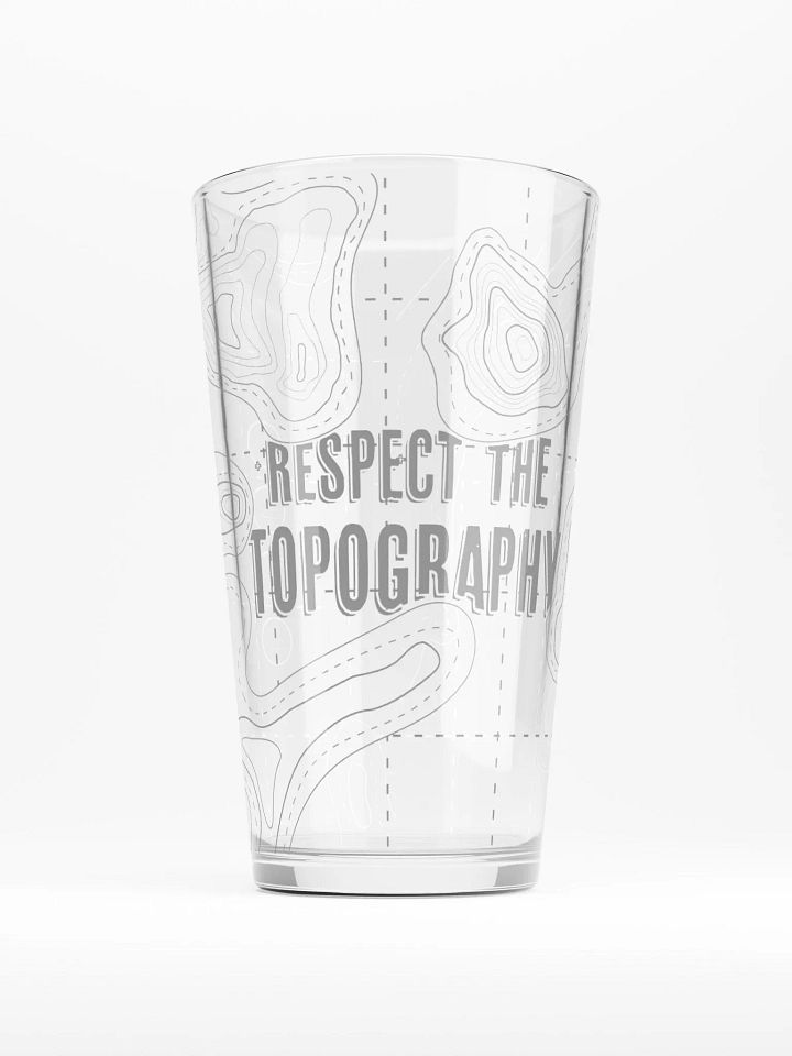 Respect the Topography - Beer Glass product image (1)